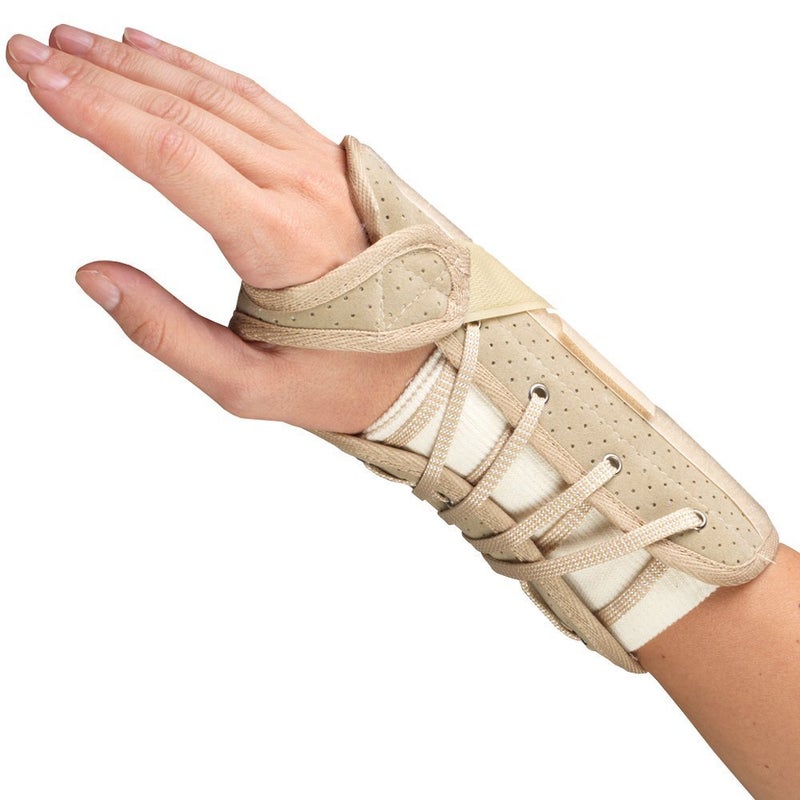 OTC Wrist Brace SoftFit Lace Closure Hand Wrist Splint Postoperative Care Small Right Hand